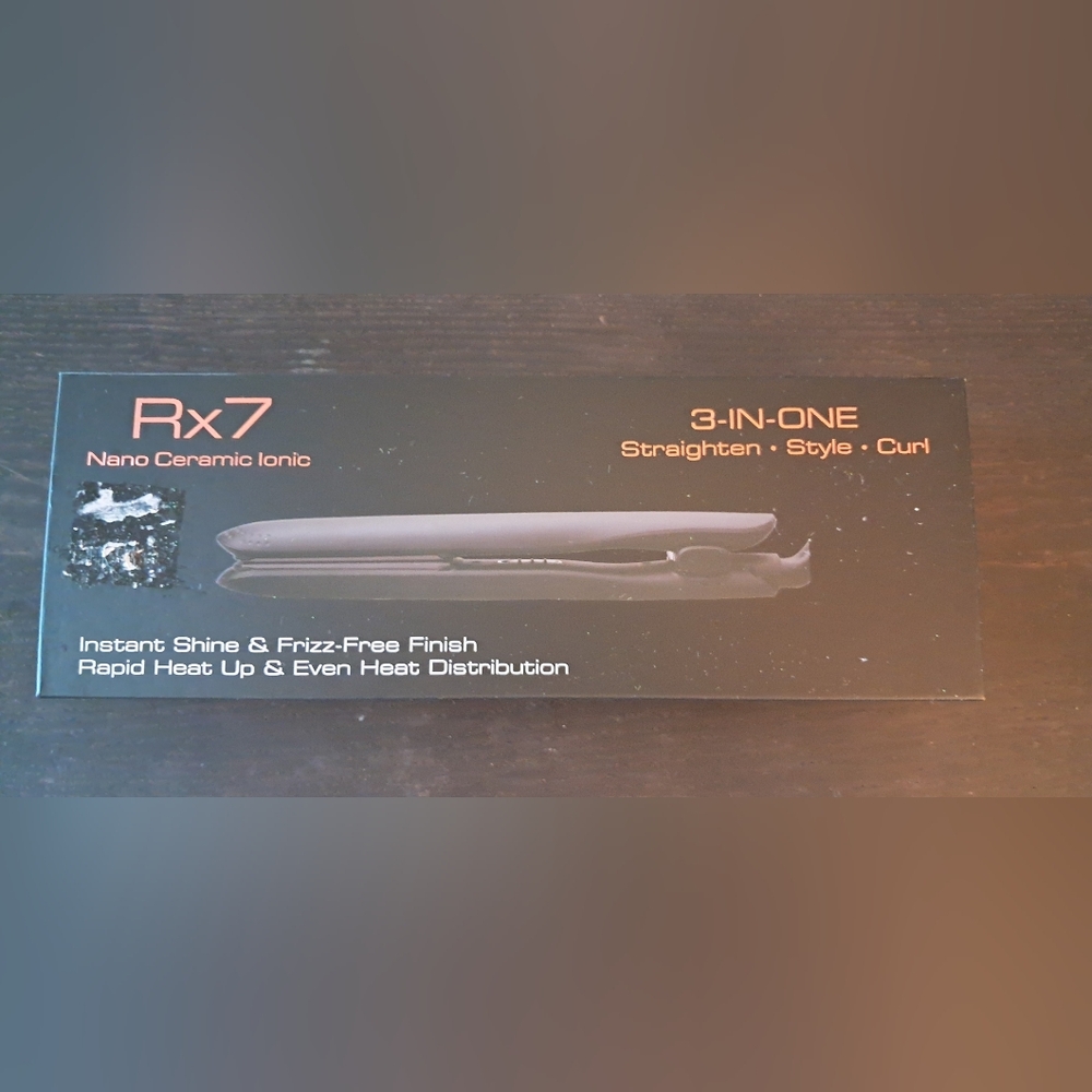 Black Hair Straightener with Ceramic Plates